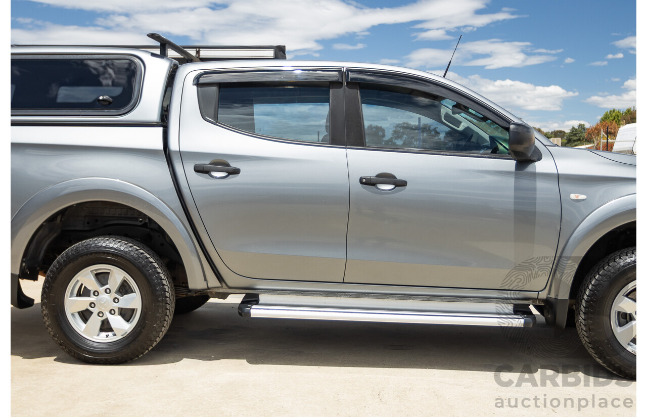 04/2018 Mitsubishi Triton GLX Plus (4x4) MQ MY18 Dual Cab Utility Grey Turbo Diesel 2.4L