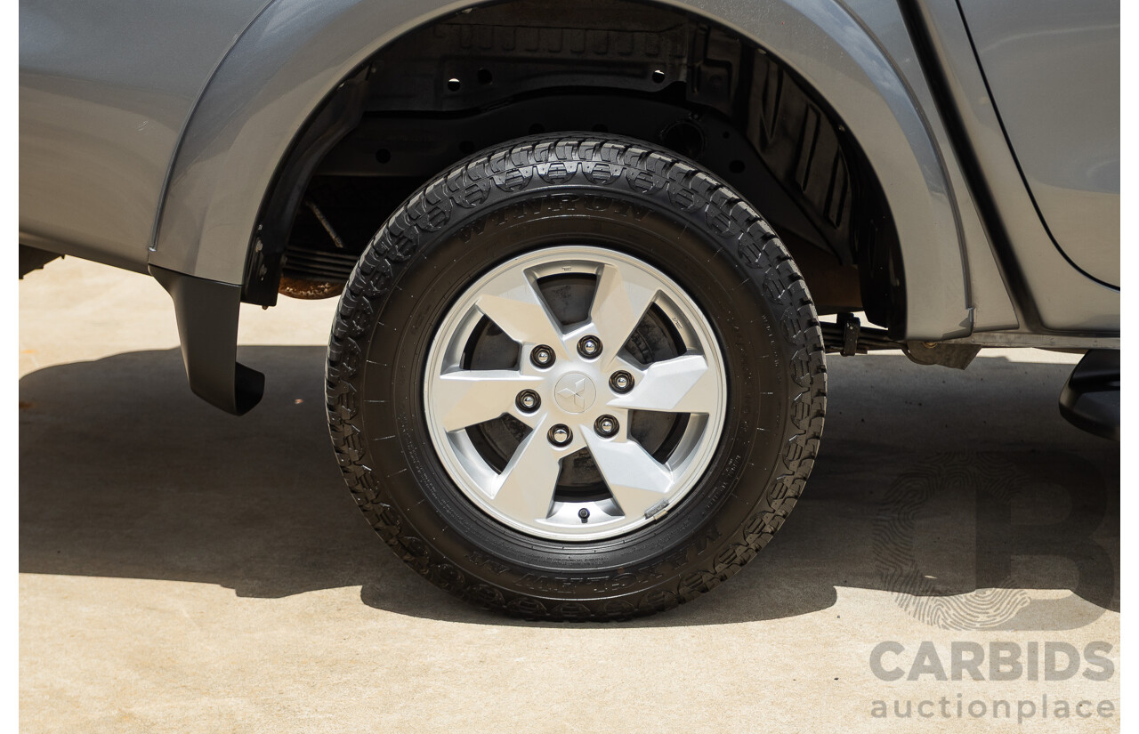 04/2018 Mitsubishi Triton GLX Plus (4x4) MQ MY18 Dual Cab Utility Grey Turbo Diesel 2.4L