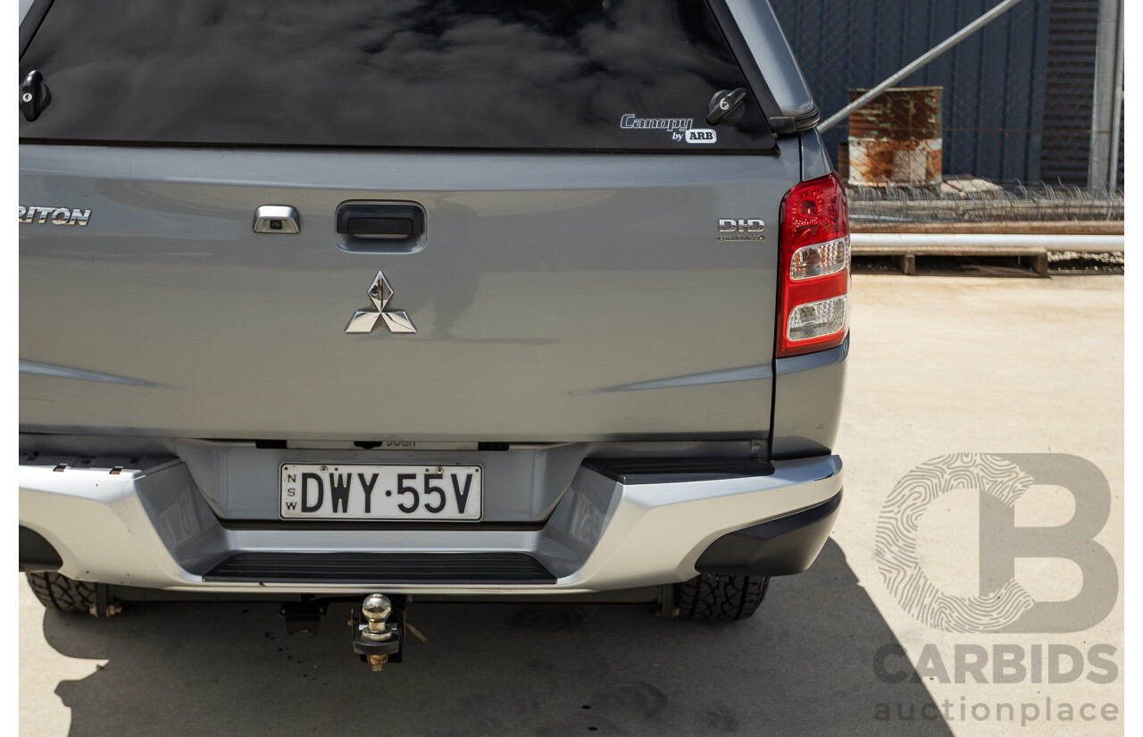 04/2018 Mitsubishi Triton GLX Plus (4x4) MQ MY18 Dual Cab Utility Grey Turbo Diesel 2.4L