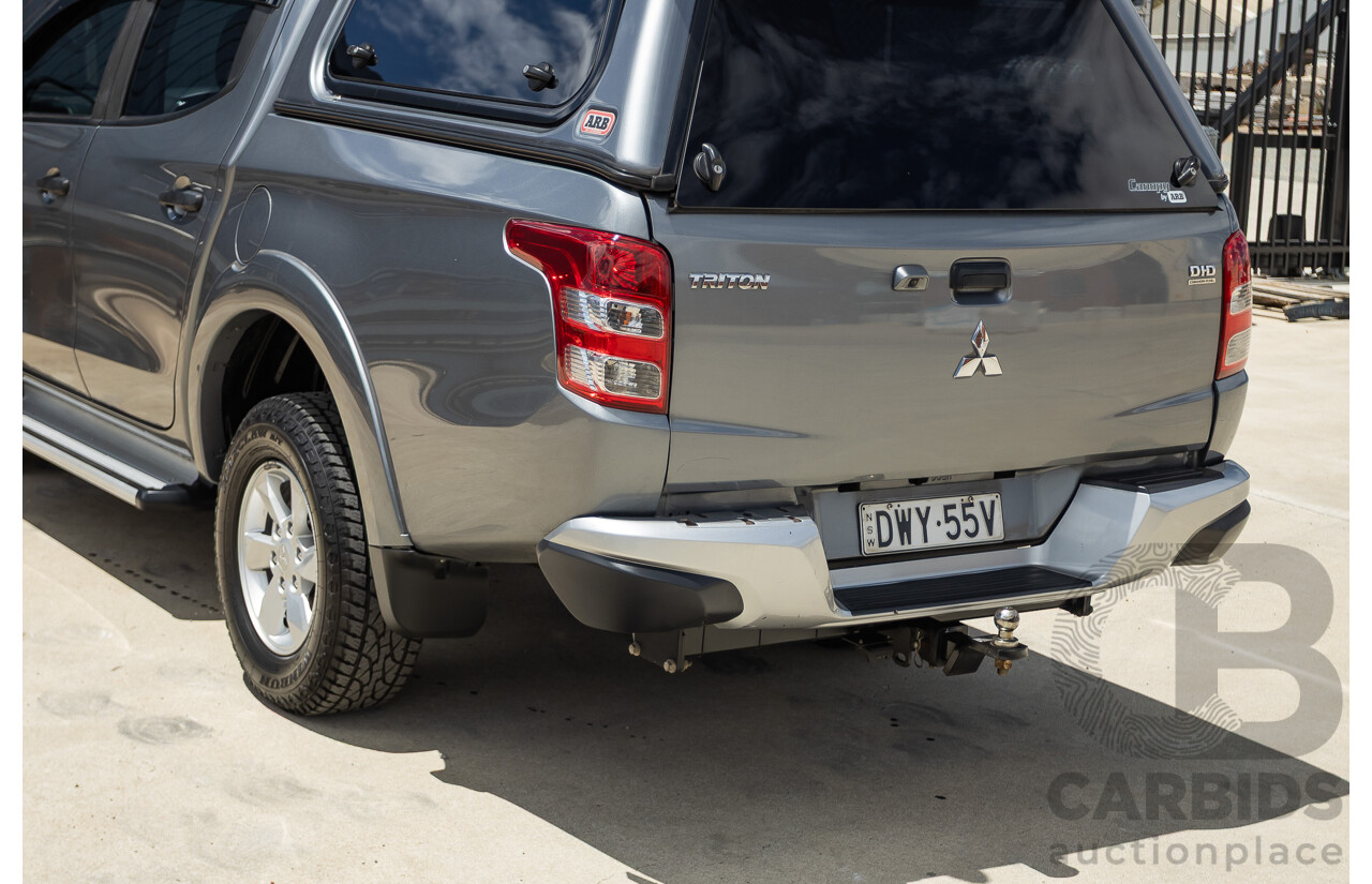 04/2018 Mitsubishi Triton GLX Plus (4x4) MQ MY18 Dual Cab Utility Grey Turbo Diesel 2.4L