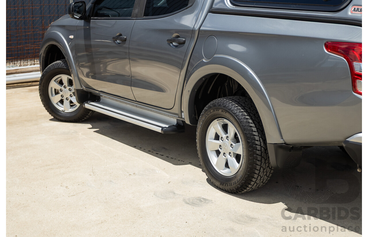 04/2018 Mitsubishi Triton GLX Plus (4x4) MQ MY18 Dual Cab Utility Grey Turbo Diesel 2.4L
