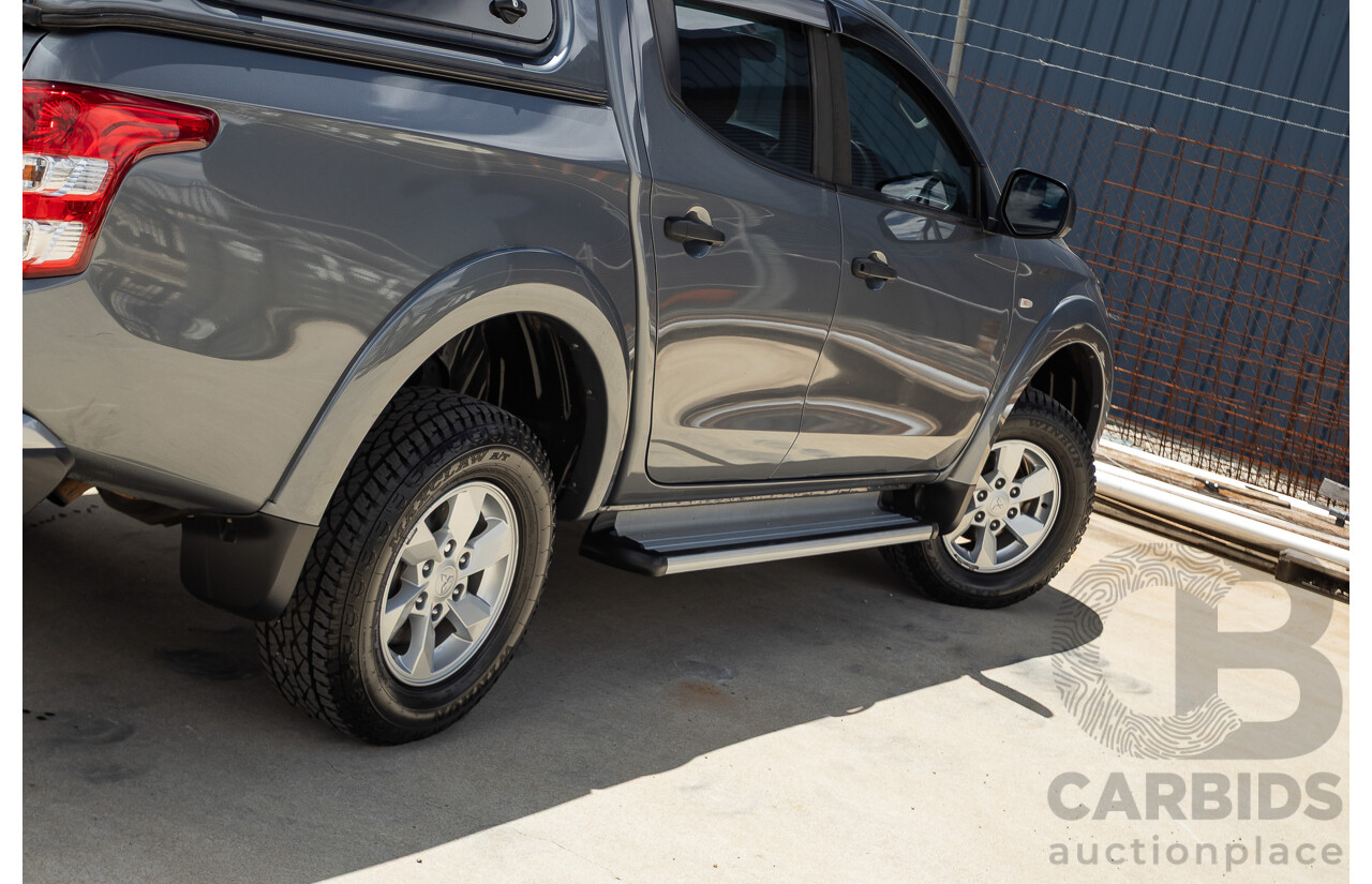 04/2018 Mitsubishi Triton GLX Plus (4x4) MQ MY18 Dual Cab Utility Grey Turbo Diesel 2.4L