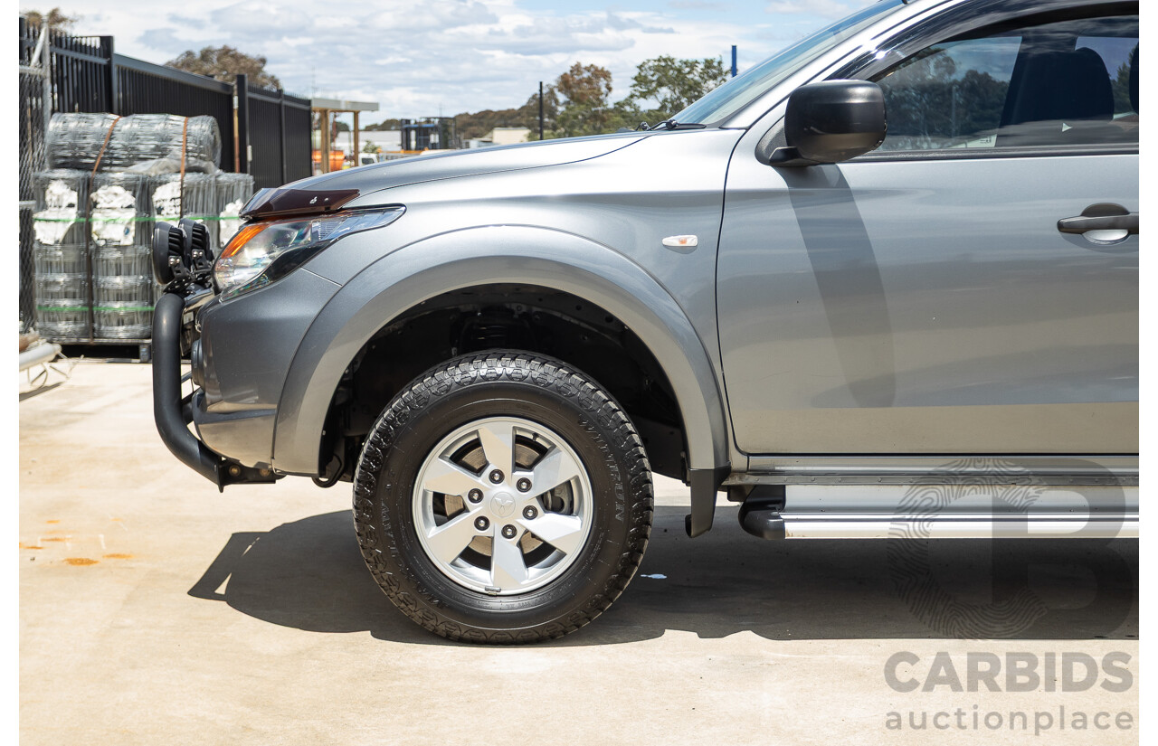 04/2018 Mitsubishi Triton GLX Plus (4x4) MQ MY18 Dual Cab Utility Grey Turbo Diesel 2.4L