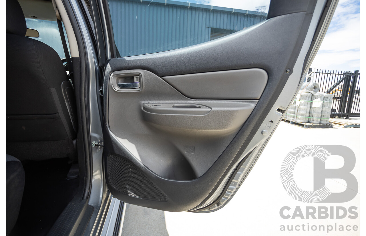 04/2018 Mitsubishi Triton GLX Plus (4x4) MQ MY18 Dual Cab Utility Grey Turbo Diesel 2.4L