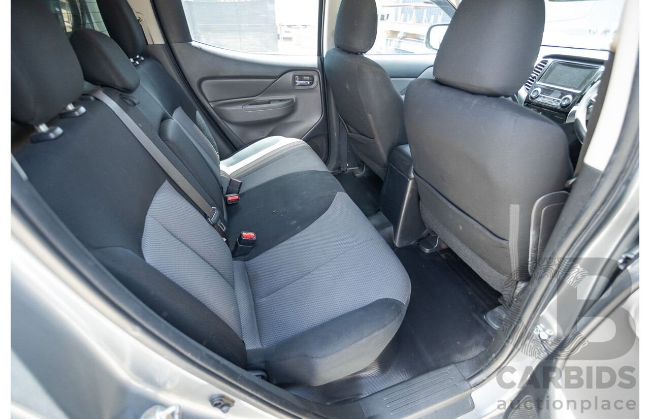 04/2018 Mitsubishi Triton GLX Plus (4x4) MQ MY18 Dual Cab Utility Grey Turbo Diesel 2.4L