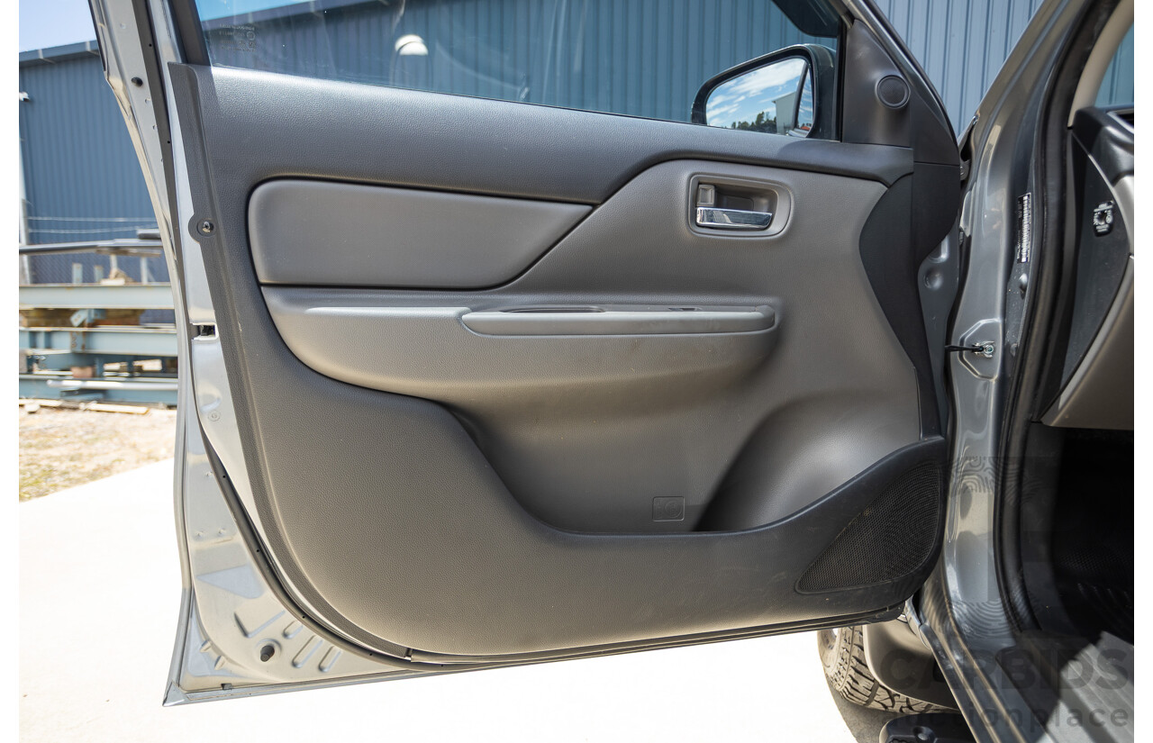 04/2018 Mitsubishi Triton GLX Plus (4x4) MQ MY18 Dual Cab Utility Grey Turbo Diesel 2.4L