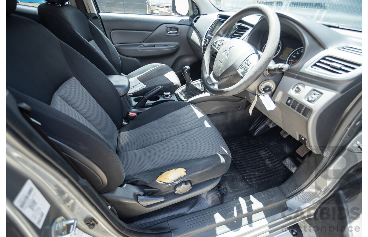 04/2018 Mitsubishi Triton GLX Plus (4x4) MQ MY18 Dual Cab Utility Grey Turbo Diesel 2.4L