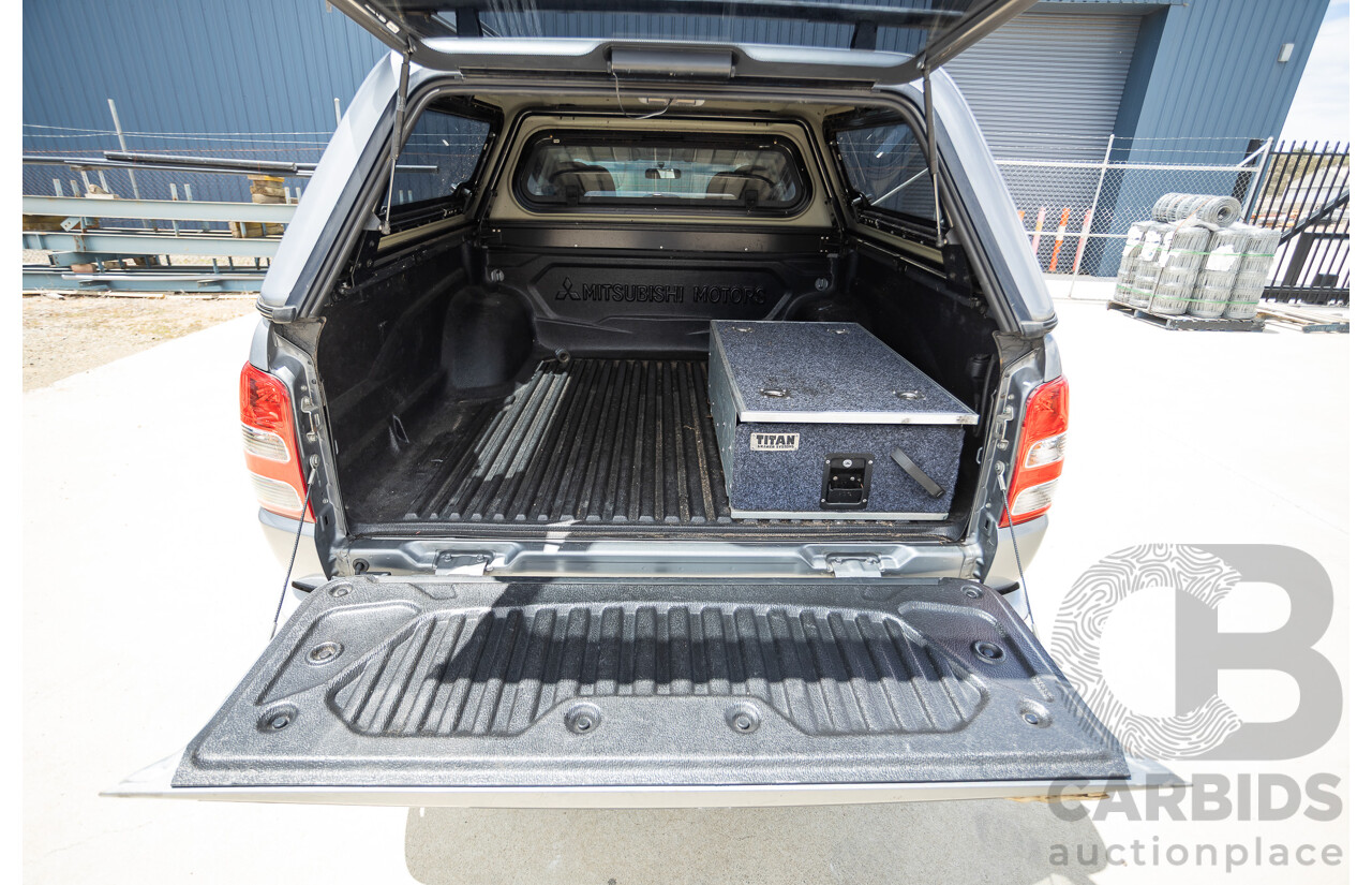 04/2018 Mitsubishi Triton GLX Plus (4x4) MQ MY18 Dual Cab Utility Grey Turbo Diesel 2.4L