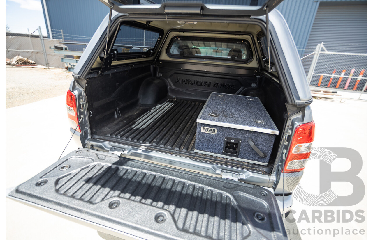 04/2018 Mitsubishi Triton GLX Plus (4x4) MQ MY18 Dual Cab Utility Grey Turbo Diesel 2.4L