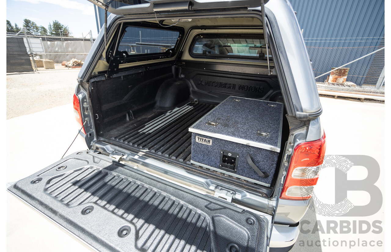 04/2018 Mitsubishi Triton GLX Plus (4x4) MQ MY18 Dual Cab Utility Grey Turbo Diesel 2.4L