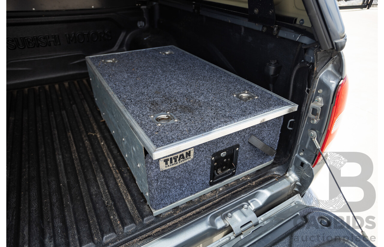 04/2018 Mitsubishi Triton GLX Plus (4x4) MQ MY18 Dual Cab Utility Grey Turbo Diesel 2.4L