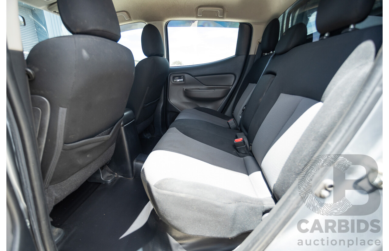 04/2018 Mitsubishi Triton GLX Plus (4x4) MQ MY18 Dual Cab Utility Grey Turbo Diesel 2.4L