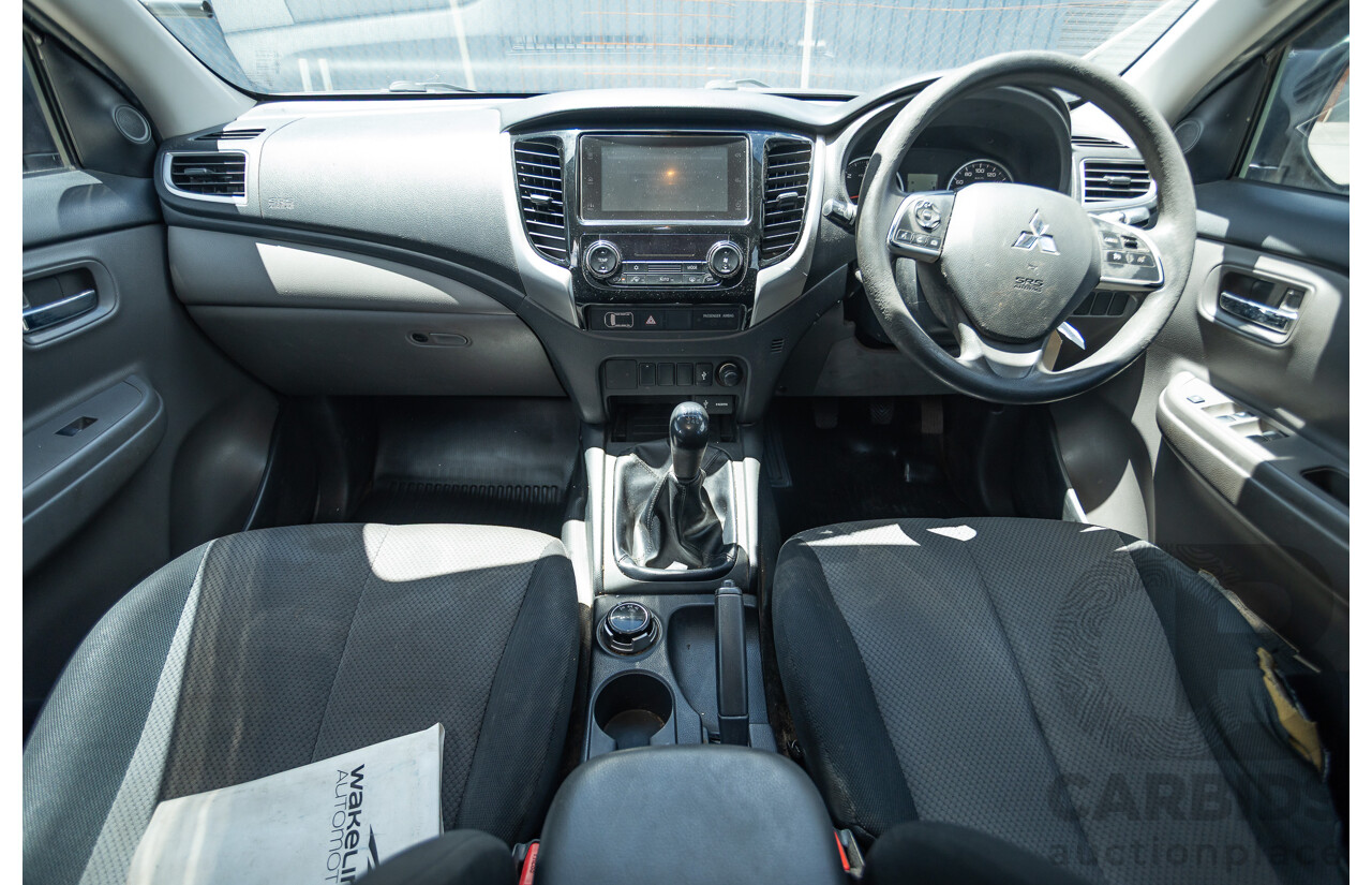 04/2018 Mitsubishi Triton GLX Plus (4x4) MQ MY18 Dual Cab Utility Grey Turbo Diesel 2.4L