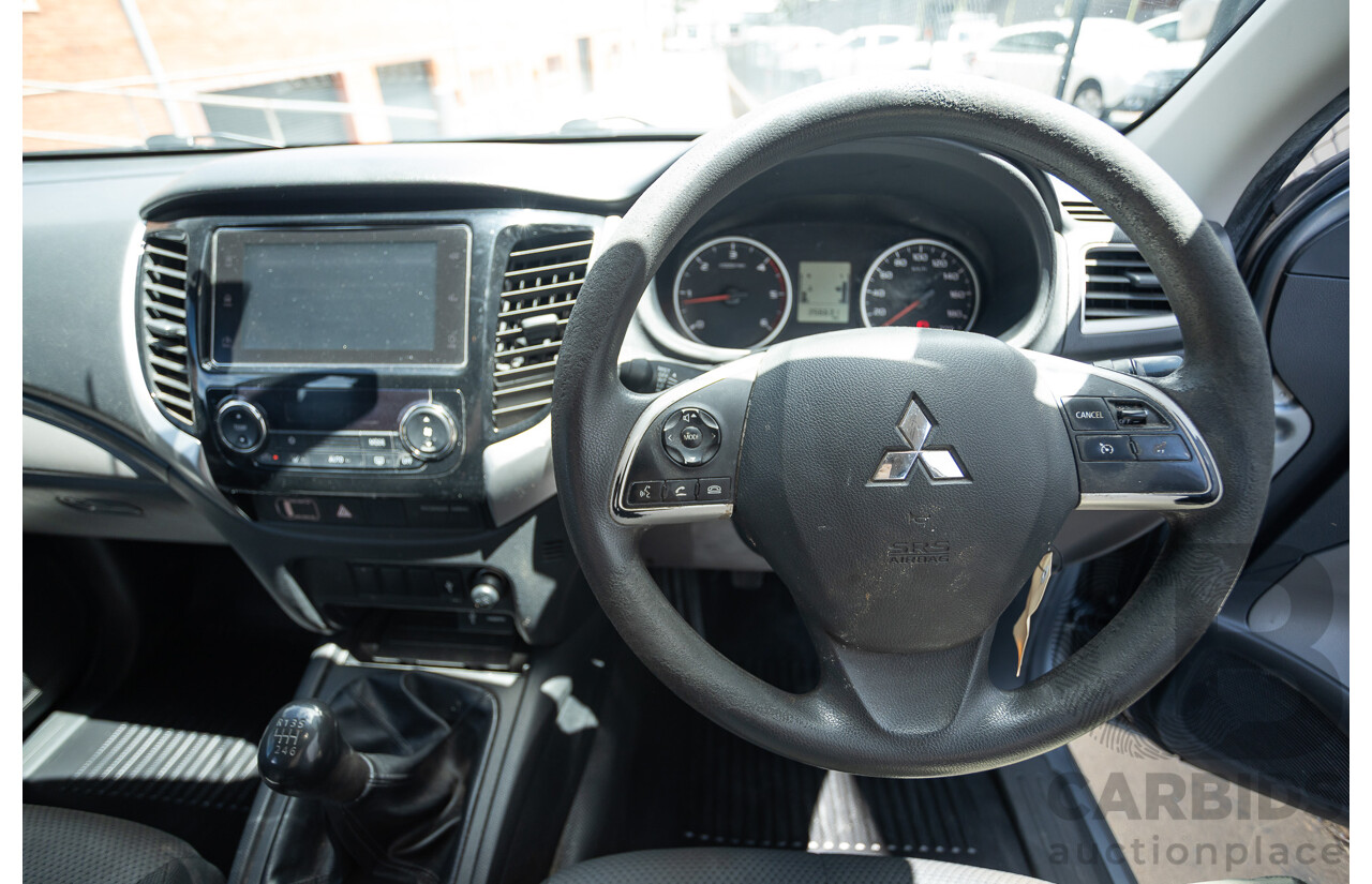 04/2018 Mitsubishi Triton GLX Plus (4x4) MQ MY18 Dual Cab Utility Grey Turbo Diesel 2.4L