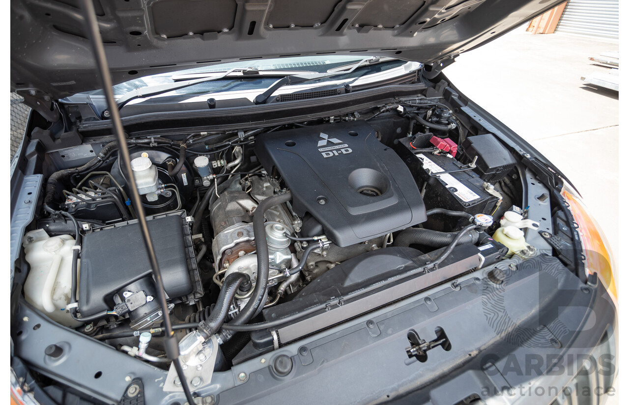 04/2018 Mitsubishi Triton GLX Plus (4x4) MQ MY18 Dual Cab Utility Grey Turbo Diesel 2.4L