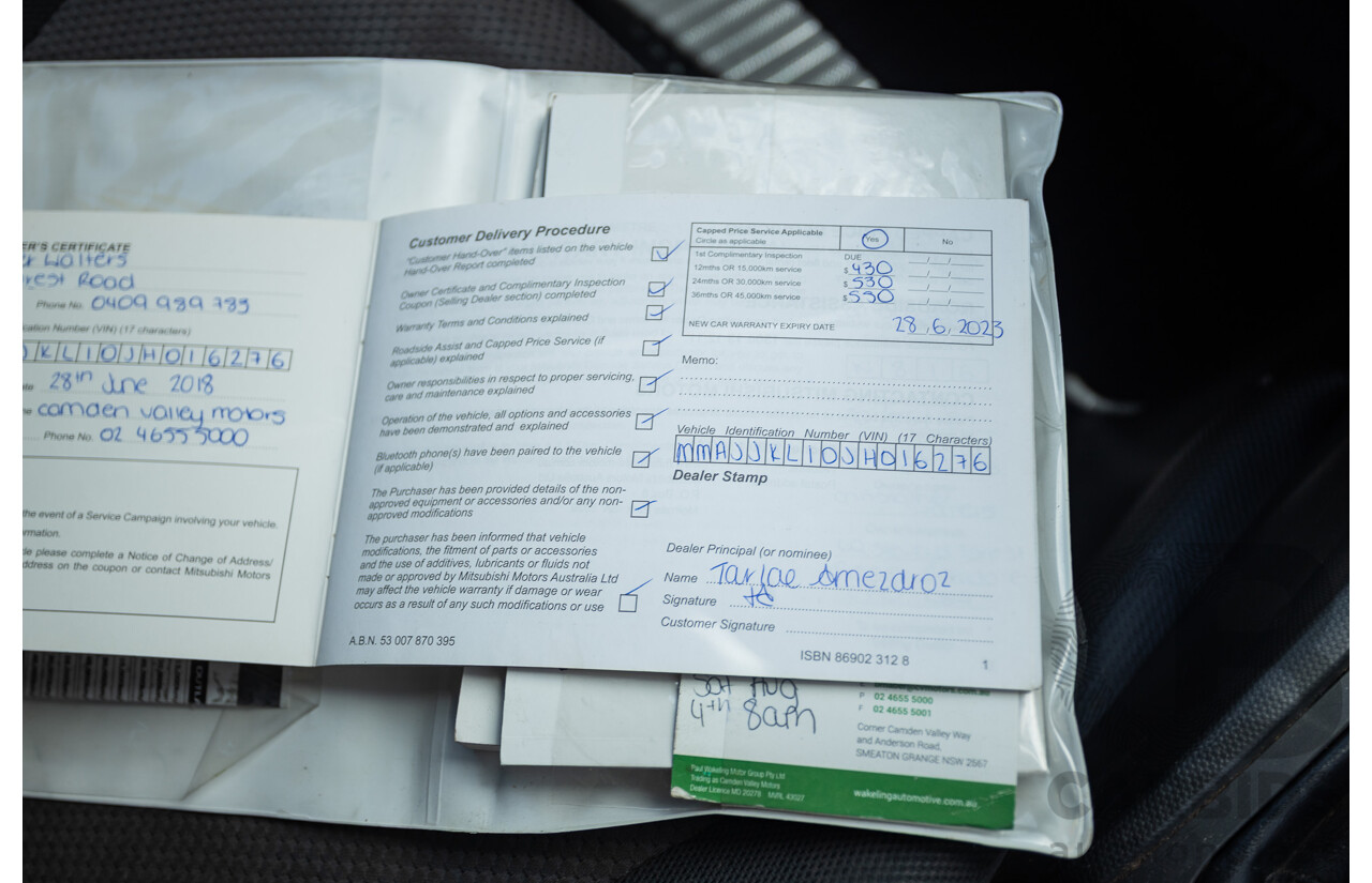 04/2018 Mitsubishi Triton GLX Plus (4x4) MQ MY18 Dual Cab Utility Grey Turbo Diesel 2.4L