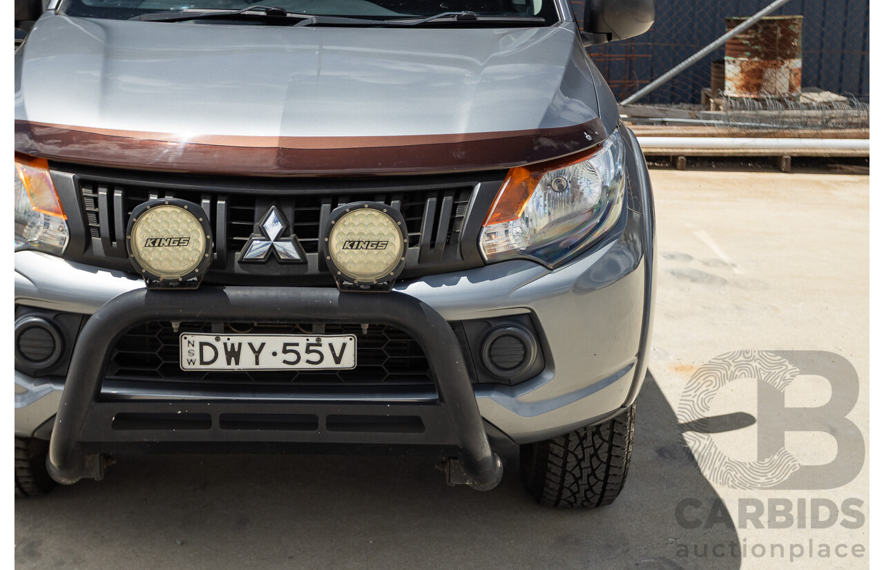 04/2018 Mitsubishi Triton GLX Plus (4x4) MQ MY18 Dual Cab Utility Grey Turbo Diesel 2.4L