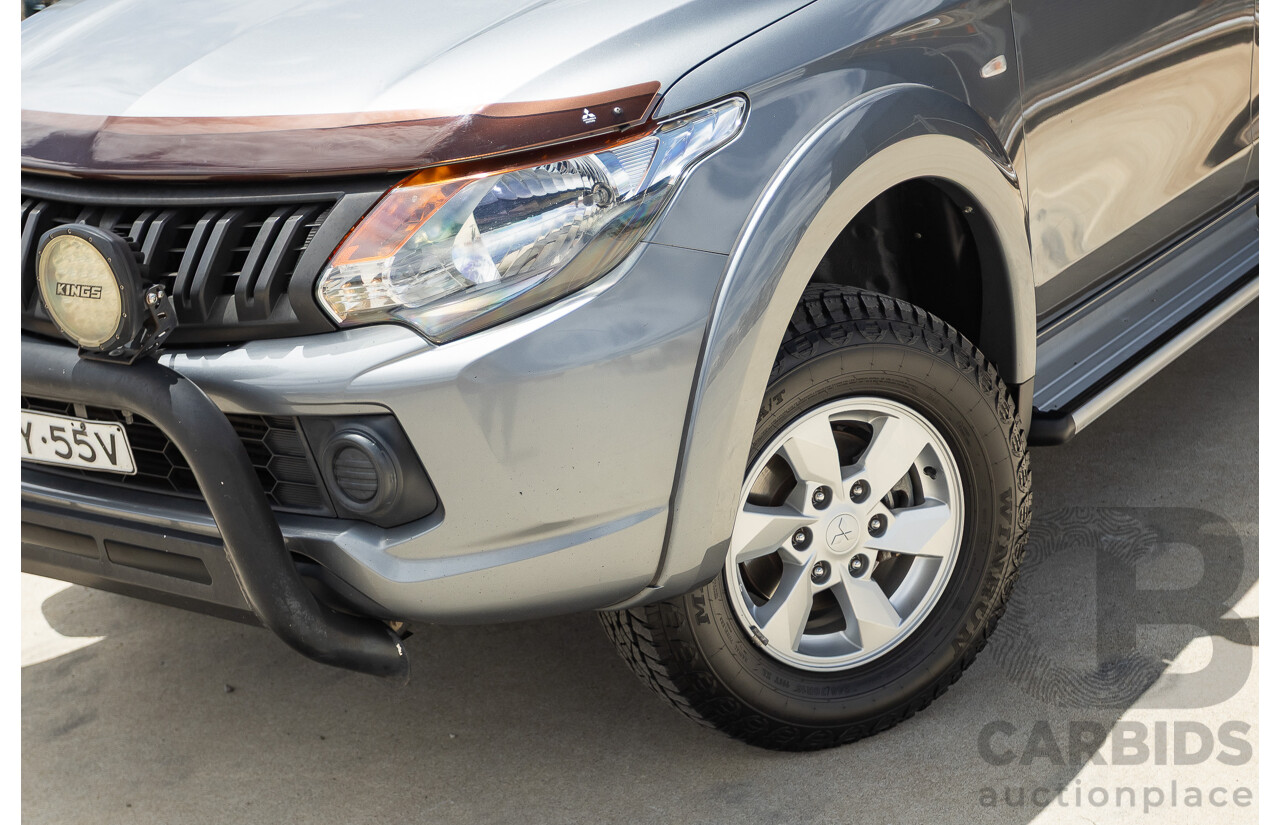 04/2018 Mitsubishi Triton GLX Plus (4x4) MQ MY18 Dual Cab Utility Grey Turbo Diesel 2.4L