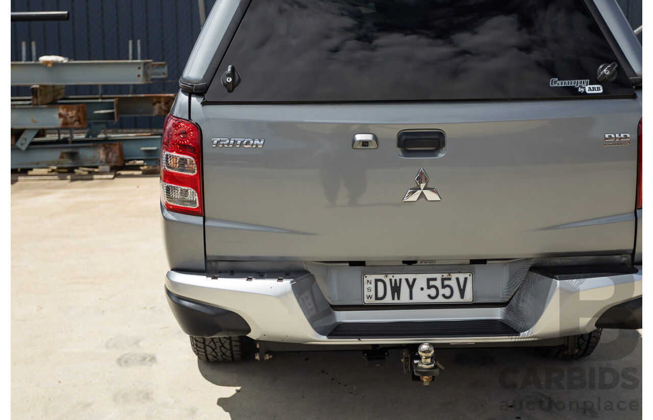 04/2018 Mitsubishi Triton GLX Plus (4x4) MQ MY18 Dual Cab Utility Grey Turbo Diesel 2.4L