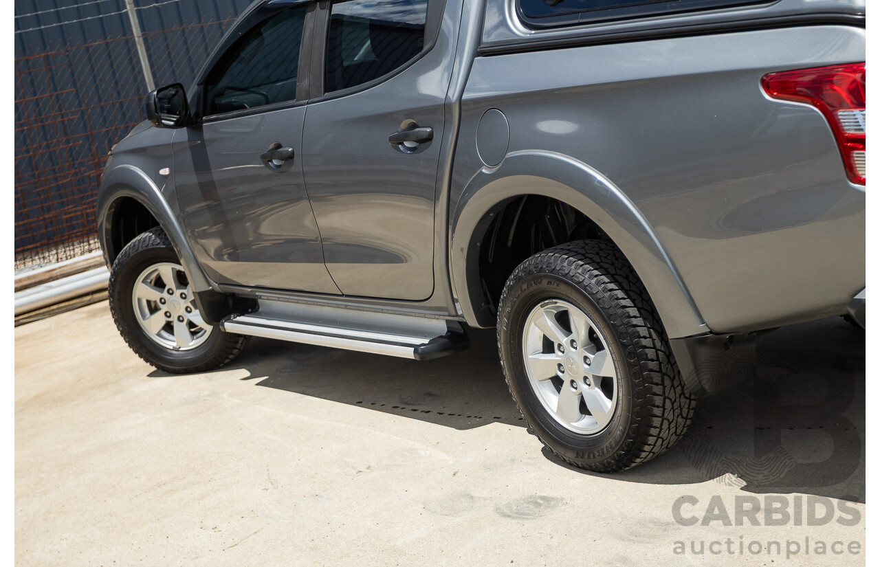 04/2018 Mitsubishi Triton GLX Plus (4x4) MQ MY18 Dual Cab Utility Grey Turbo Diesel 2.4L