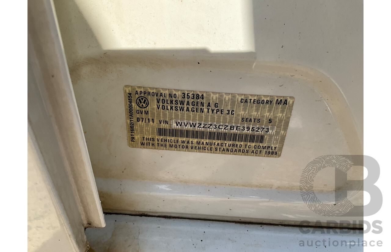 7/2011 Volkswagen Passat 125 TDI Highline 3C MY10 UPGRADE 4d Wagon Candy White Turbo Diesel 2.0L