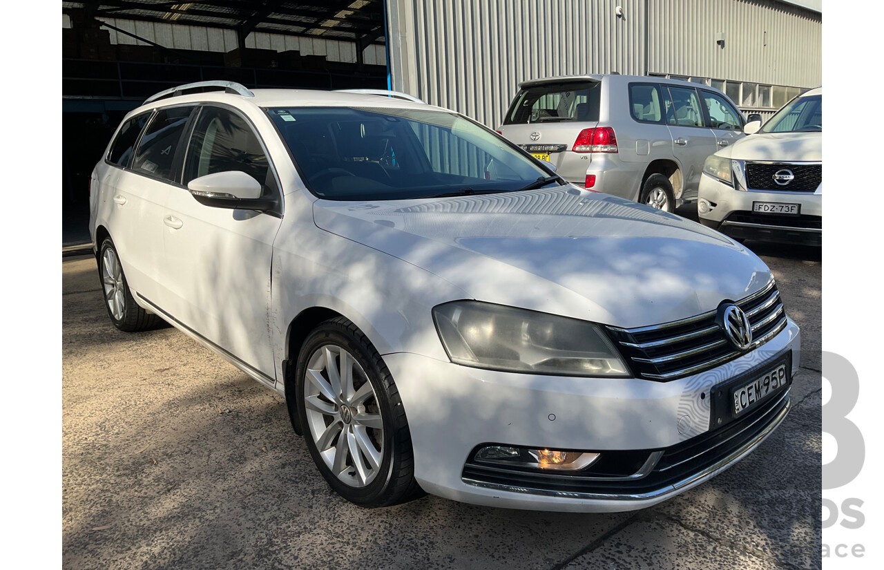 7/2011 Volkswagen Passat 125 TDI Highline 3C MY10 UPGRADE 4d Wagon Candy White Turbo Diesel 2.0L