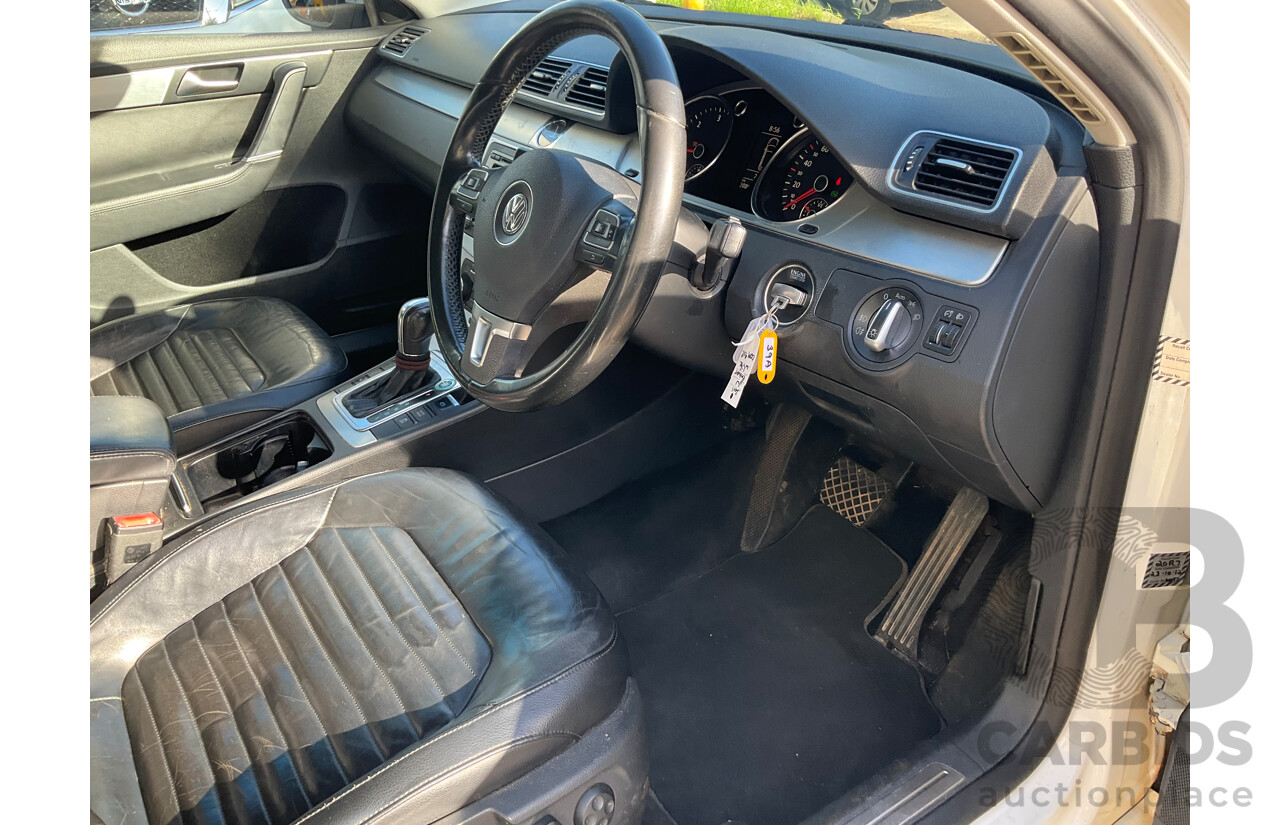 7/2011 Volkswagen Passat 125 TDI Highline 3C MY10 UPGRADE 4d Wagon Candy White Turbo Diesel 2.0L