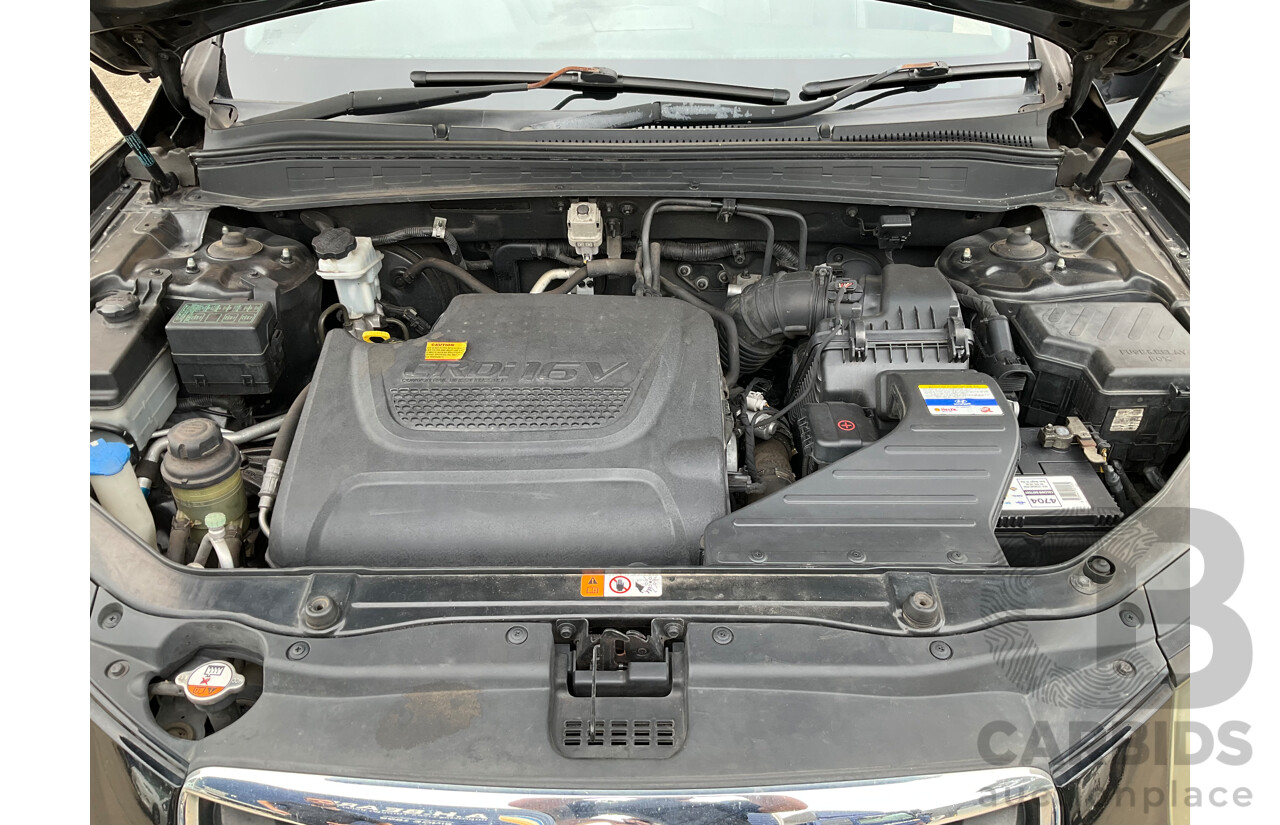 4/2012 Hyundai Santa Fe Trail CRDi (4x4) CM MY12 4d Wagon Phantom Black Pearl Turbo Diesel 2.2L - 7 Seater