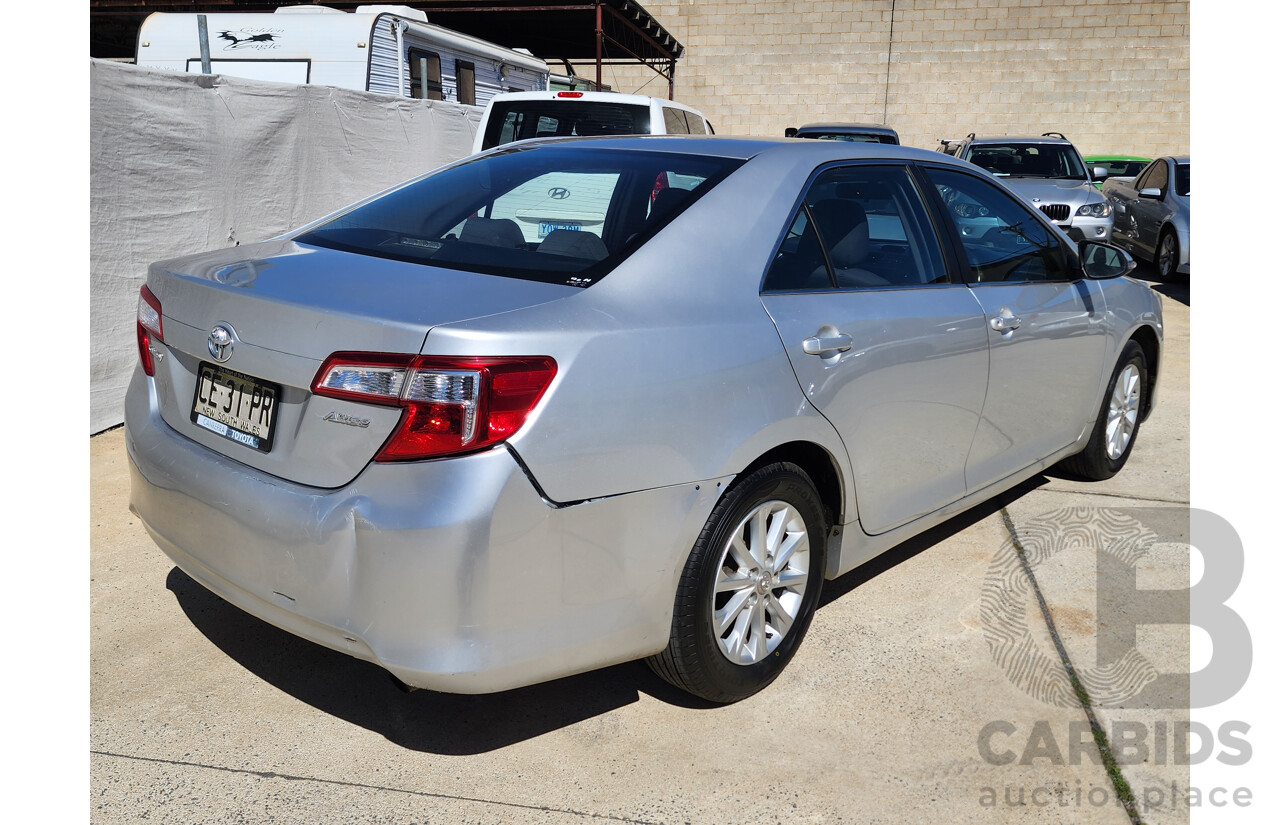8/2013 Toyota Camry Altise ASV50R 4d Sedan Silver 2.5L
