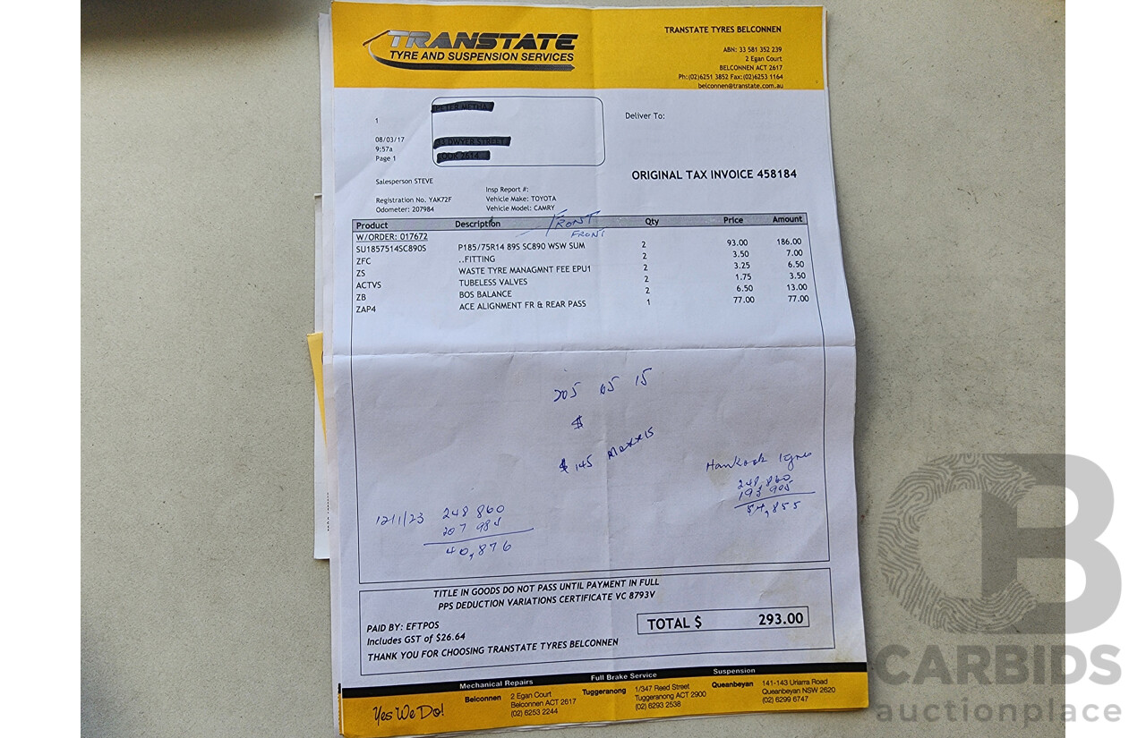 12/1998 Toyota Camry CSi SXV20R 4d Sedan Silver 2.2L