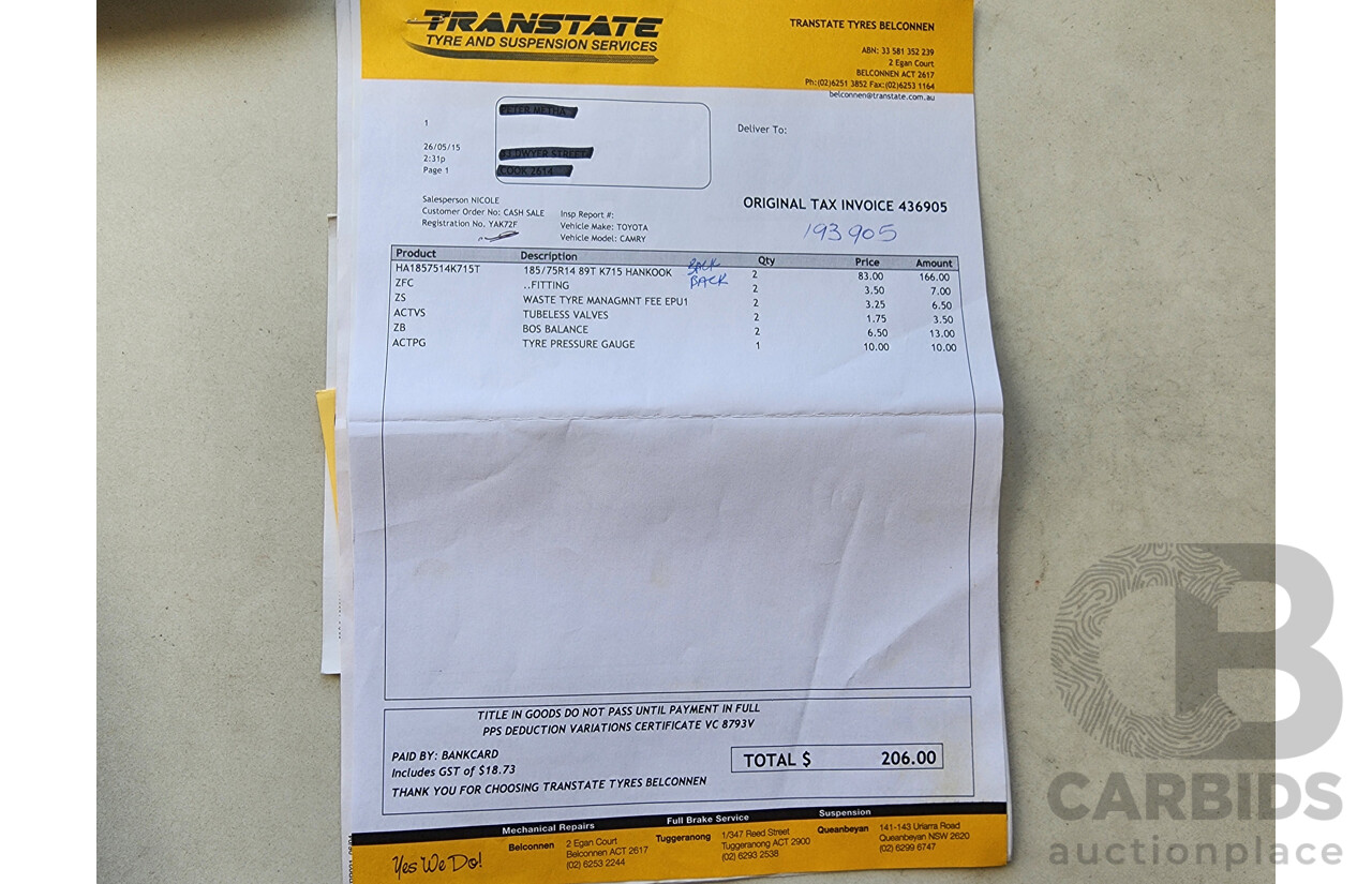 12/1998 Toyota Camry CSi SXV20R 4d Sedan Silver 2.2L