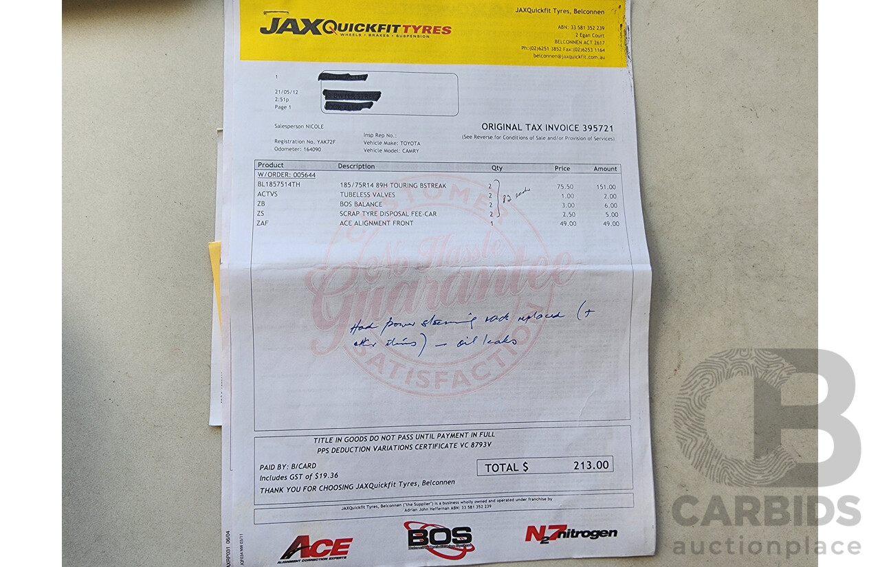 12/1998 Toyota Camry CSi SXV20R 4d Sedan Silver 2.2L