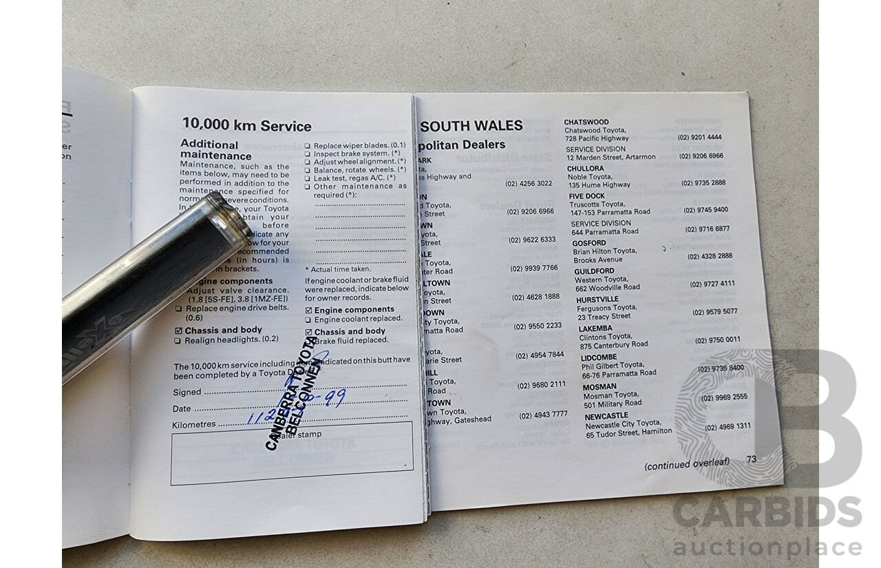 12/1998 Toyota Camry CSi SXV20R 4d Sedan Silver 2.2L