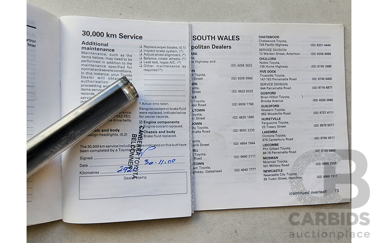 12/1998 Toyota Camry CSi SXV20R 4d Sedan Silver 2.2L