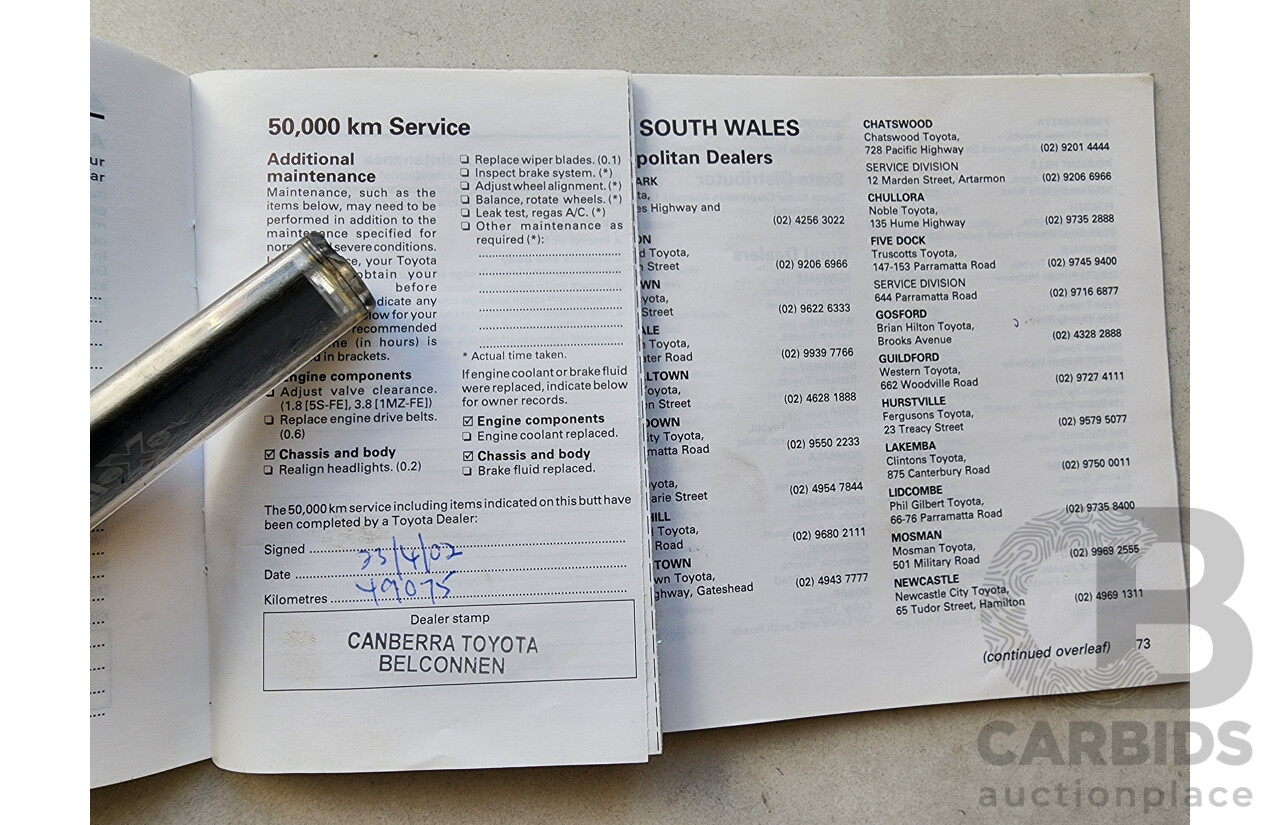 12/1998 Toyota Camry CSi SXV20R 4d Sedan Silver 2.2L