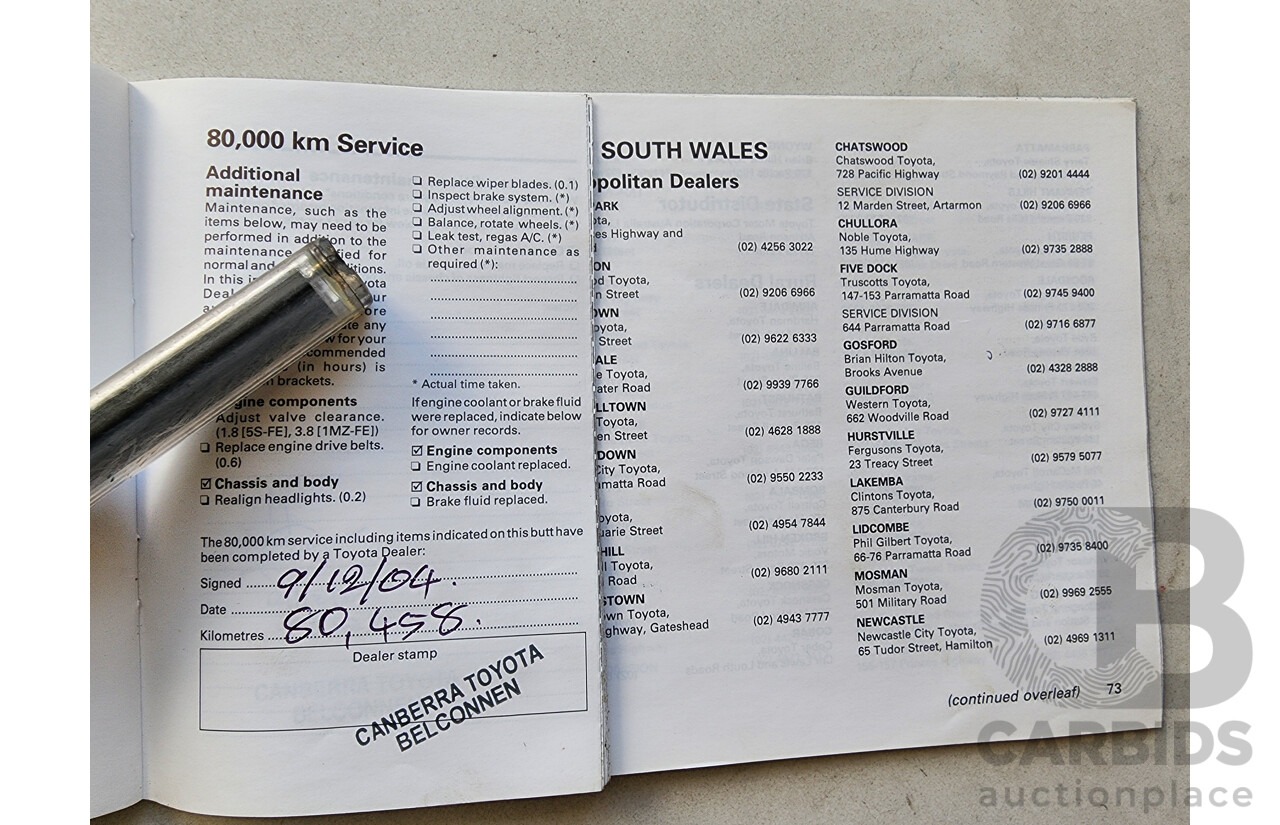 12/1998 Toyota Camry CSi SXV20R 4d Sedan Silver 2.2L