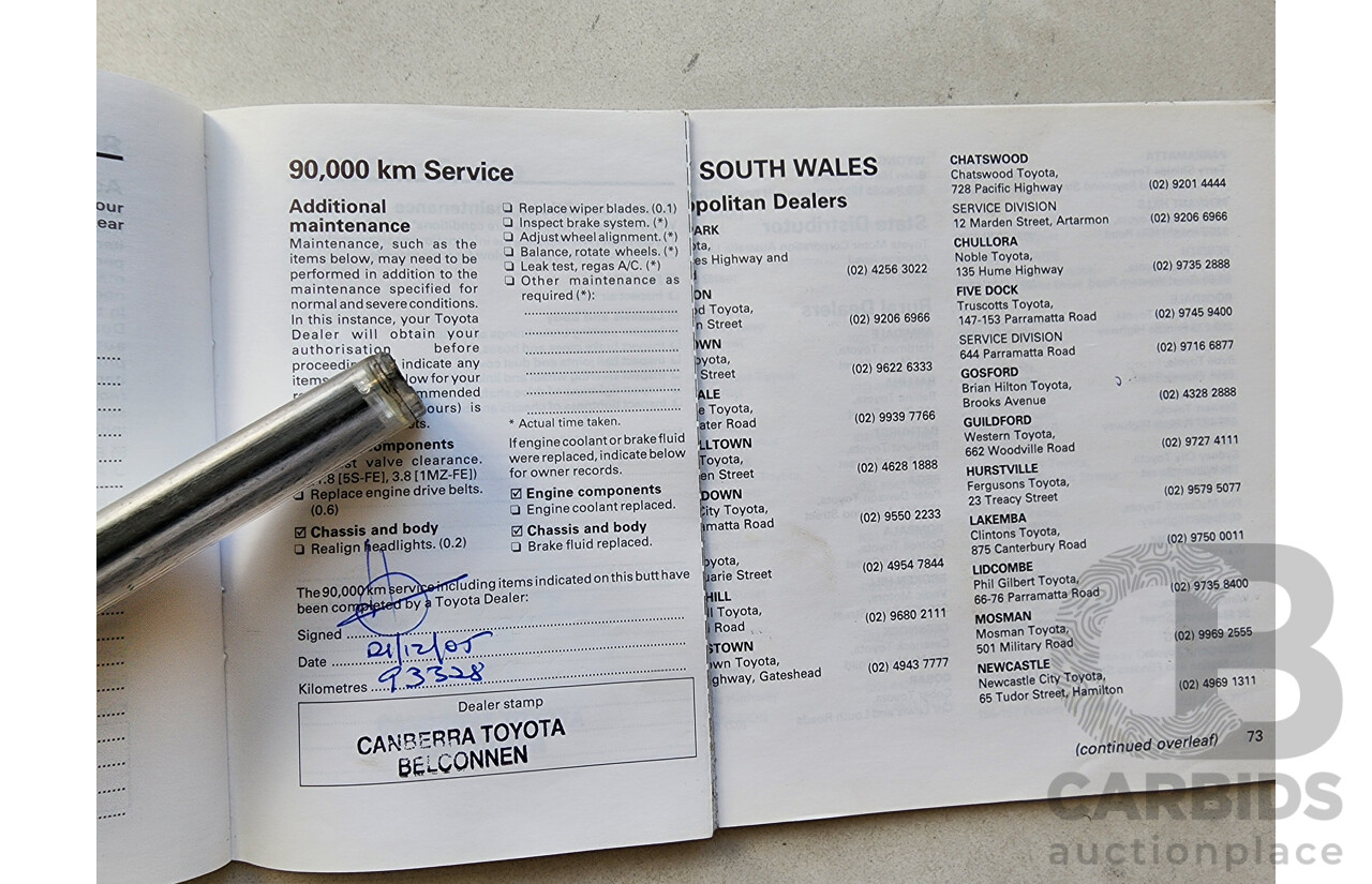 12/1998 Toyota Camry CSi SXV20R 4d Sedan Silver 2.2L