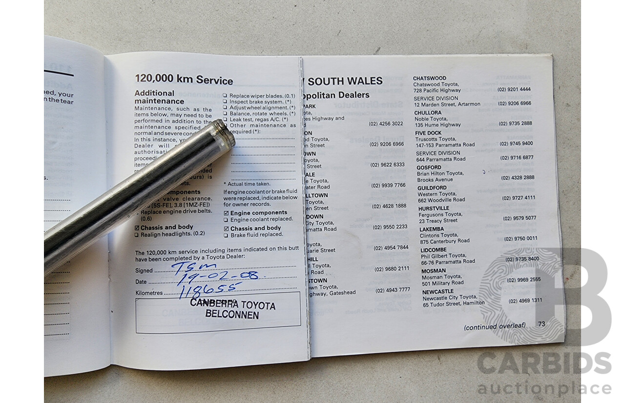 12/1998 Toyota Camry CSi SXV20R 4d Sedan Silver 2.2L