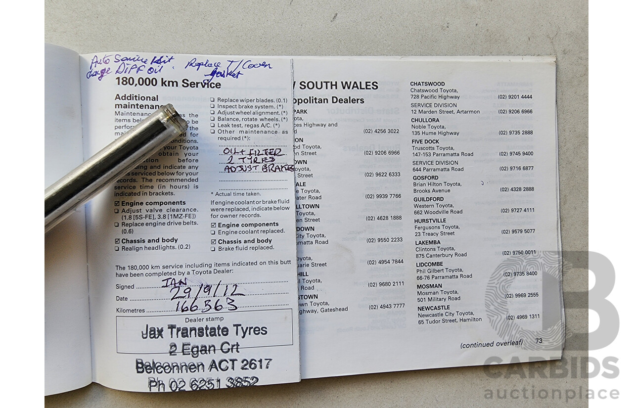 12/1998 Toyota Camry CSi SXV20R 4d Sedan Silver 2.2L