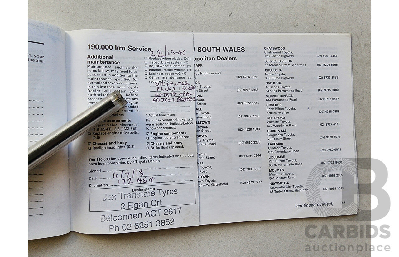 12/1998 Toyota Camry CSi SXV20R 4d Sedan Silver 2.2L