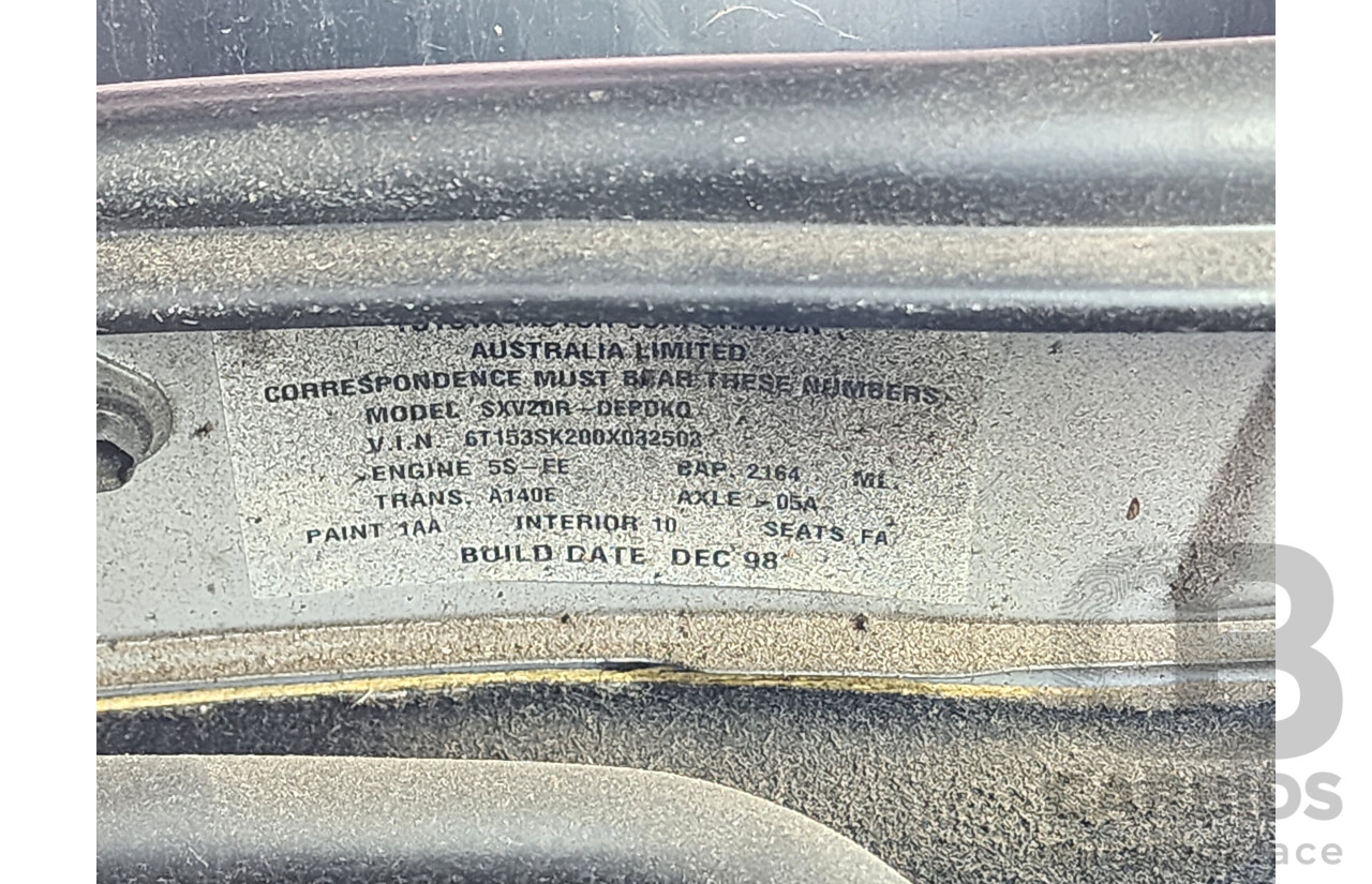 12/1998 Toyota Camry CSi SXV20R 4d Sedan Silver 2.2L