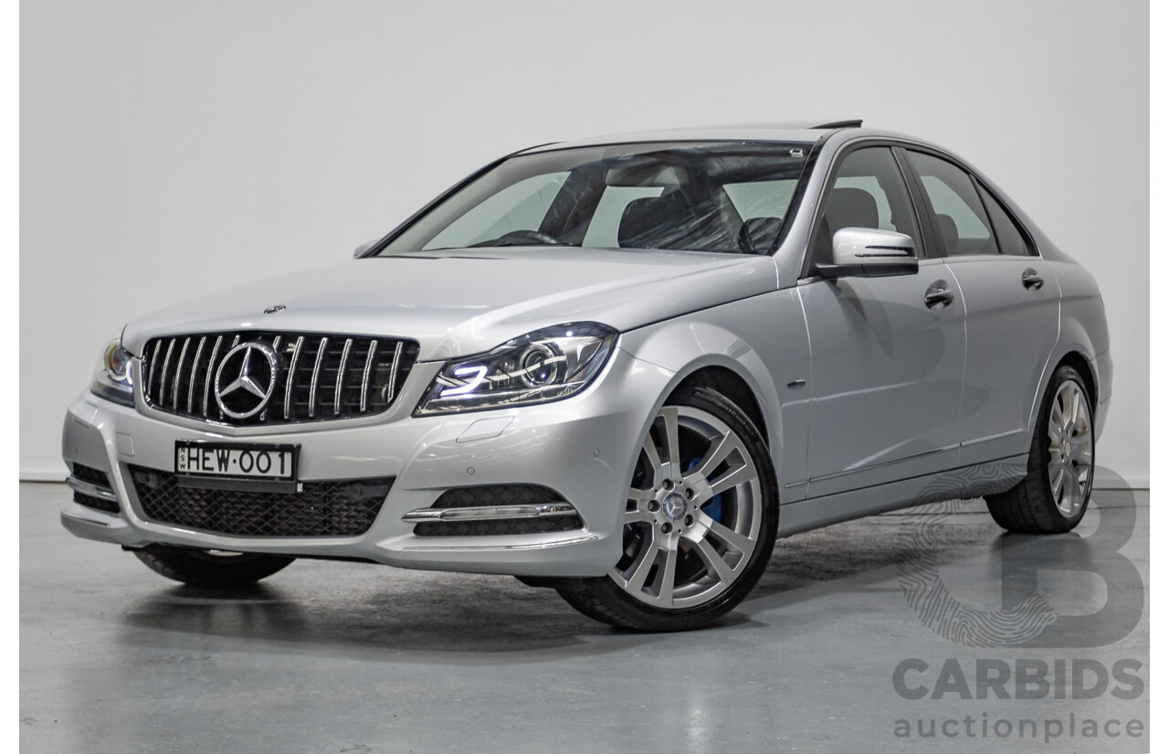 1/2012 Mercedes-Benz C250 Avantgarde BE W204 MY11 4D Sedan Iridium Silver Metallic Turbo 1.8L