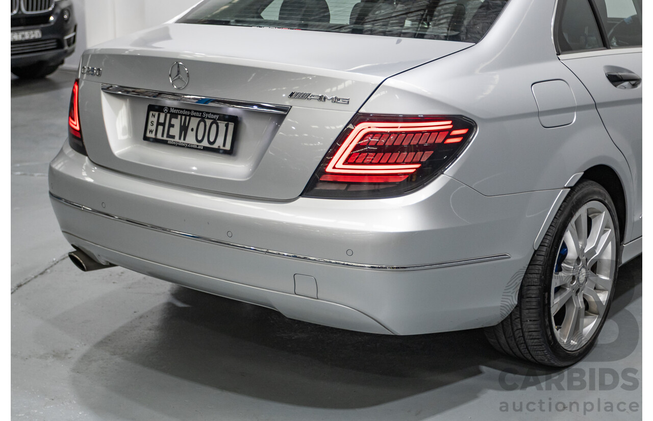 1/2012 Mercedes-Benz C250 Avantgarde BE W204 MY11 4D Sedan Iridium Silver Metallic Turbo 1.8L