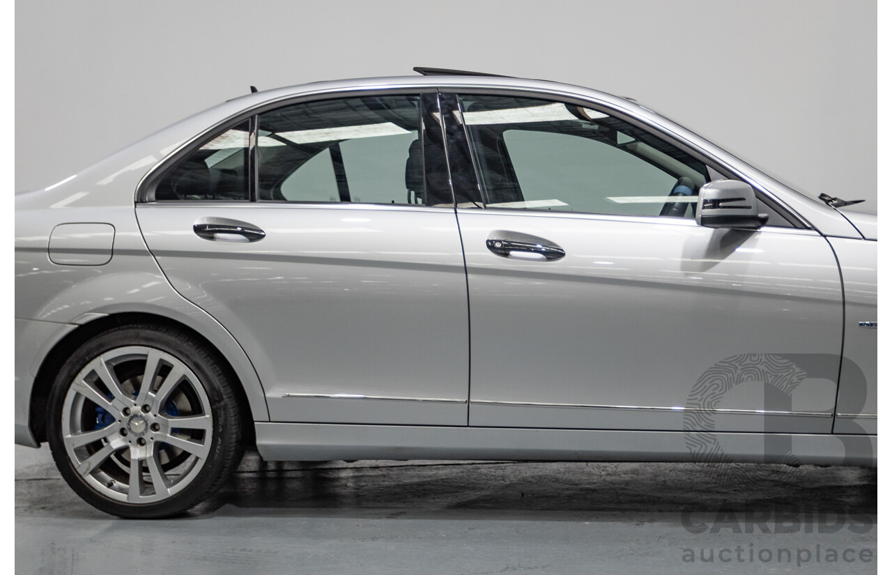 1/2012 Mercedes-Benz C250 Avantgarde BE W204 MY11 4D Sedan Iridium Silver Metallic Turbo 1.8L