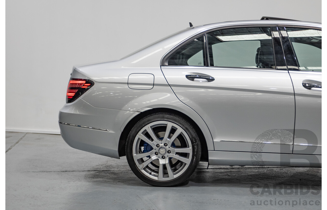 1/2012 Mercedes-Benz C250 Avantgarde BE W204 MY11 4D Sedan Iridium Silver Metallic Turbo 1.8L