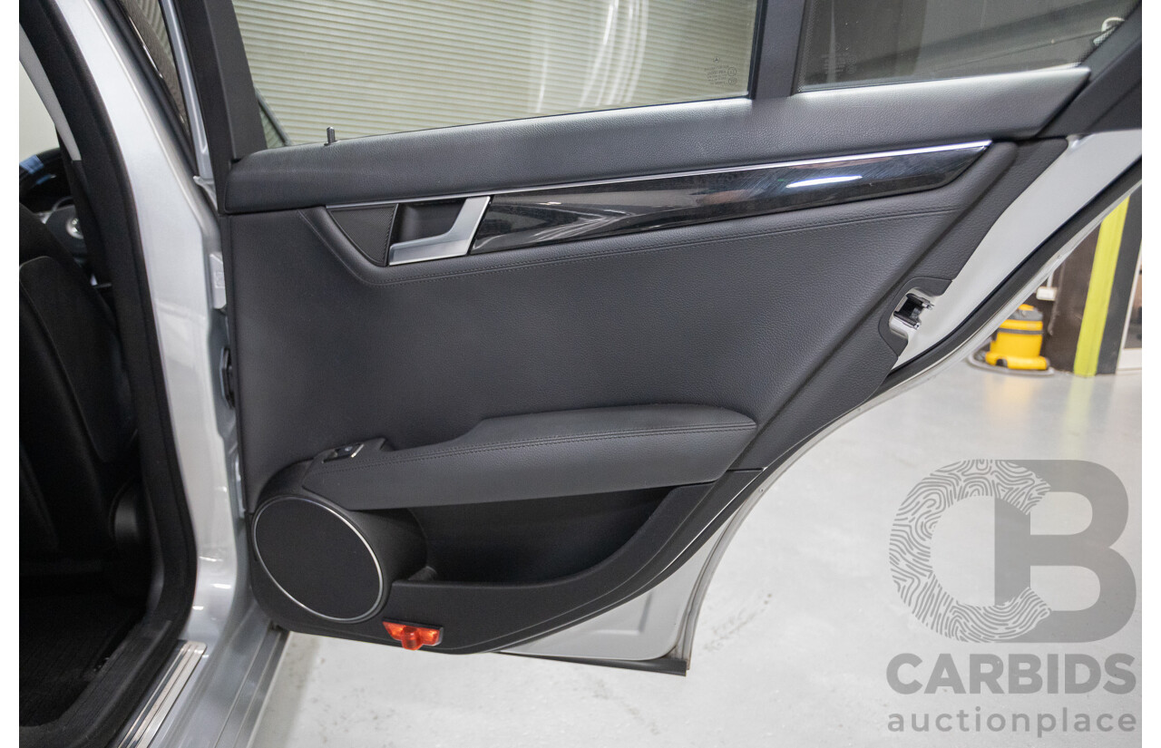 1/2012 Mercedes-Benz C250 Avantgarde BE W204 MY11 4D Sedan Iridium Silver Metallic Turbo 1.8L