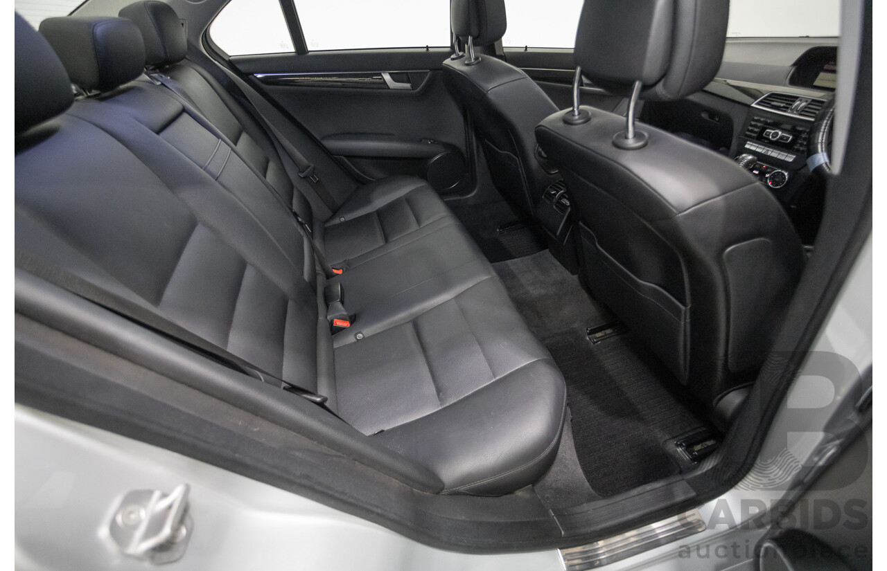 1/2012 Mercedes-Benz C250 Avantgarde BE W204 MY11 4D Sedan Iridium Silver Metallic Turbo 1.8L