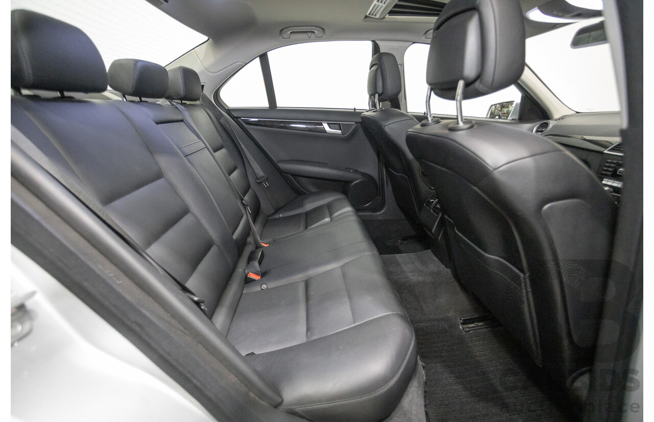 1/2012 Mercedes-Benz C250 Avantgarde BE W204 MY11 4D Sedan Iridium Silver Metallic Turbo 1.8L