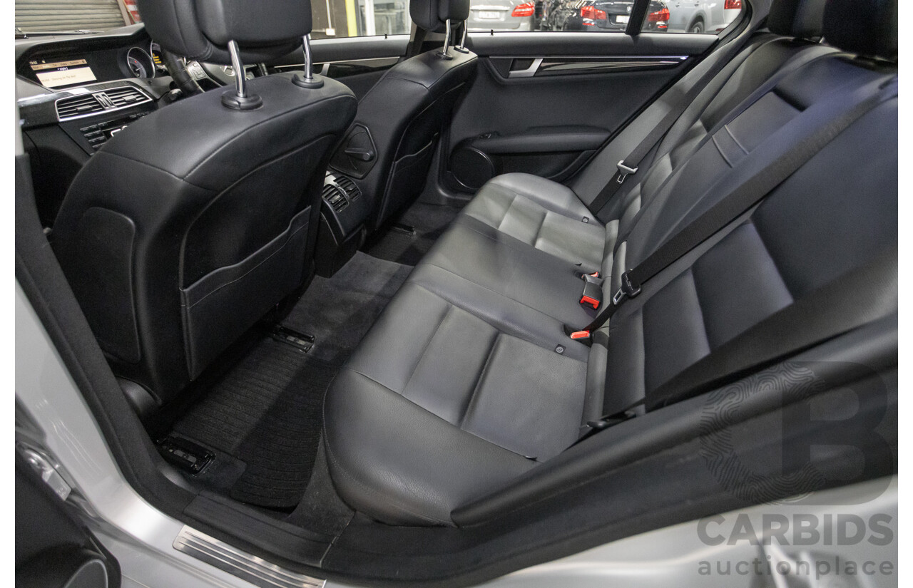 1/2012 Mercedes-Benz C250 Avantgarde BE W204 MY11 4D Sedan Iridium Silver Metallic Turbo 1.8L