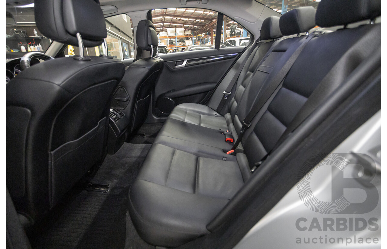 1/2012 Mercedes-Benz C250 Avantgarde BE W204 MY11 4D Sedan Iridium Silver Metallic Turbo 1.8L